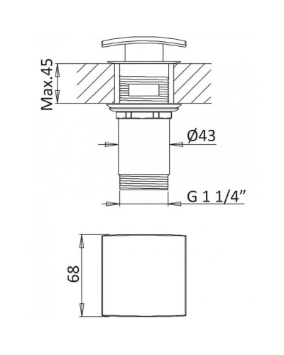 Смеситель для раковины Cezares Porta PORTA-LS1-SS Белый матовый