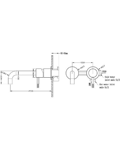 Смеситель для раковины Boheme Uno 465-CR Хром