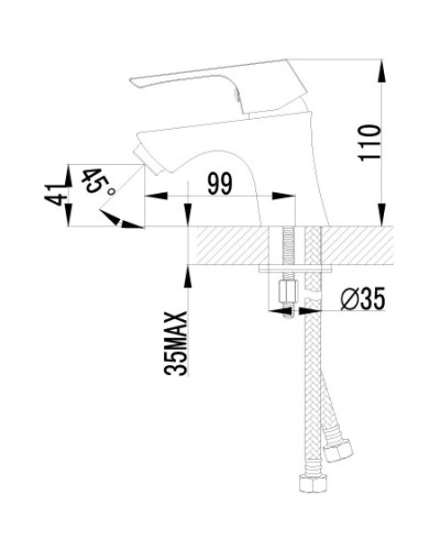 Смеситель для раковины Lemark Unit LM4556C