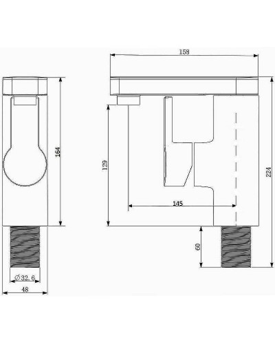 Смеситель для раковины Orange OneLife P08-021w Белый матовый Хром глянцевый