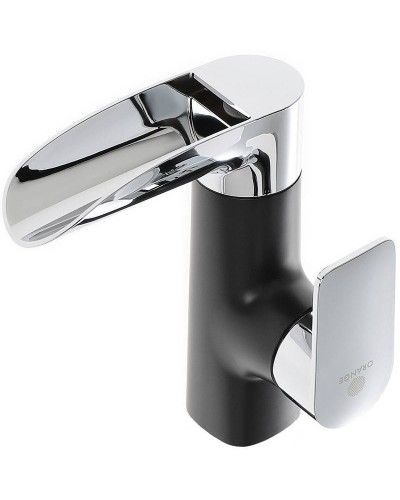 Смеситель для раковины Orange OneLife P08-921b Черный матовый Хром глянцевый