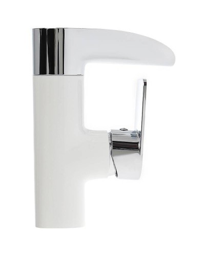 Смеситель для раковины Orange OneLife P08-921w Белый матовый Хром глянцевый