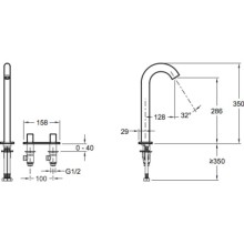 Смеситель для раковины Jacob Delafon Talan E10094RU-CP