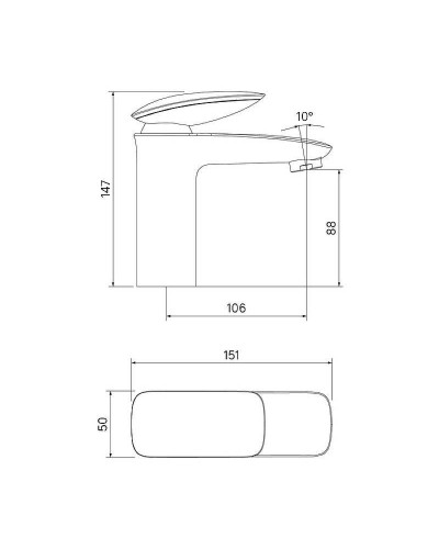 Смеситель для раковины Iddis Stone STOSB00i01 Хром
