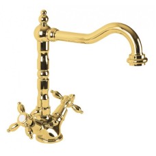 Смеситель для раковины Cezares Nostalgia LS2 03 Золото 24 карат