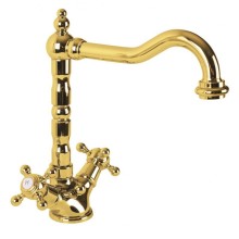 Смеситель для раковины Cezares Golf LS2 03 Золото 24 карат