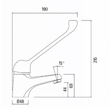 Смеситель для раковины Creavit Home HM1105 Хром