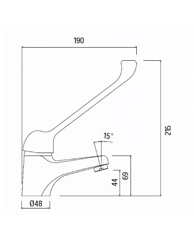 Смеситель для раковины Creavit Home HM1105 Хром