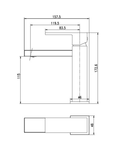 Смеситель для раковины Aquanet Blanco AF420-10W 261816 Белый матовый