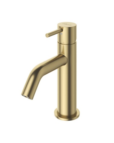 Смеситель для раковины однорычажный, с тонкой ручкой с донным клапаном CEZARES LEAF-LSM2-L-SR