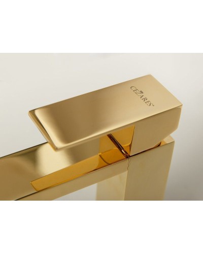 Смеситель для раковины Cezares UNIKA-LSM1-03/24-W0 Золото 24 карат