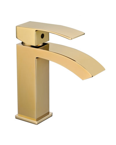 Смеситель для раковины RIMERO RM1007GO (Золото)