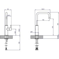 Смеситель для раковины Margaroli Moderna RU2001AA01CR Хром