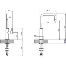 Смеситель для раковины Margaroli Moderna RU2001AA01CR Хром