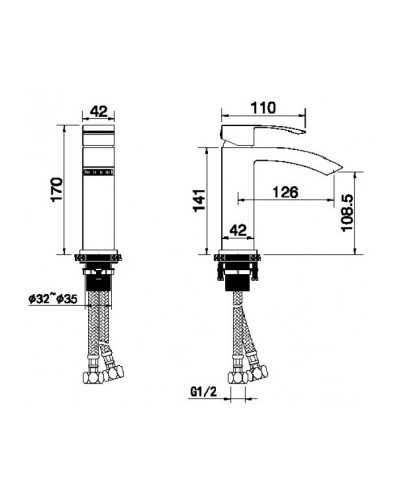 Смеситель для раковины RIMERO RM1007MG (Матовое золото)