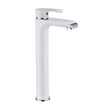 Смеситель для раковины высокий RIMERO RM4060WC (Белый/Хром)