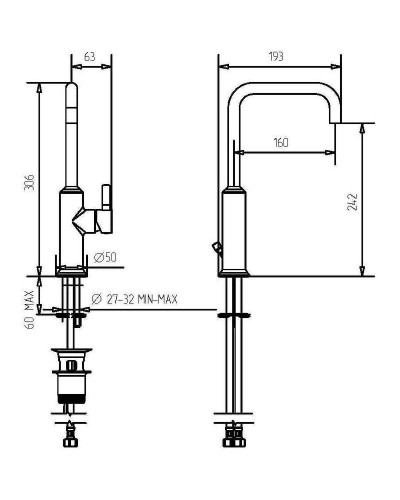 Смеситель для раковины Migliore Sirius 28173 Хром