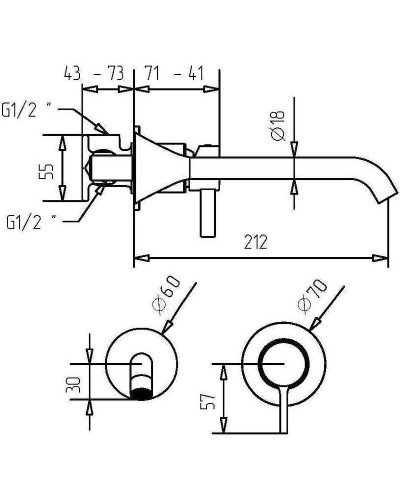 Смеситель для раковины Migliore Sirius 28181 Хром