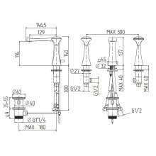 Смеситель для раковины Migliore Opera 27970 Хром