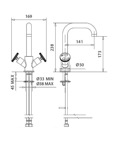 Смеситель для раковины Migliore Reversa 28197 Хром