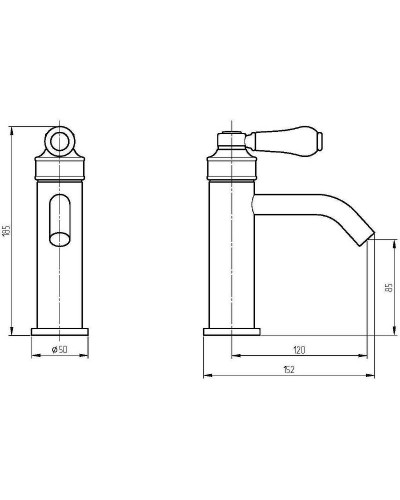 Смеситель для раковины Migliore Ermitage Mini 28574 Бронза