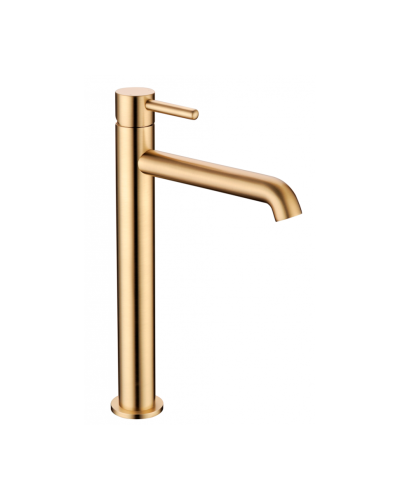 Смеситель для раковины высокий RIMERO RM1004MG (Матовое золото)