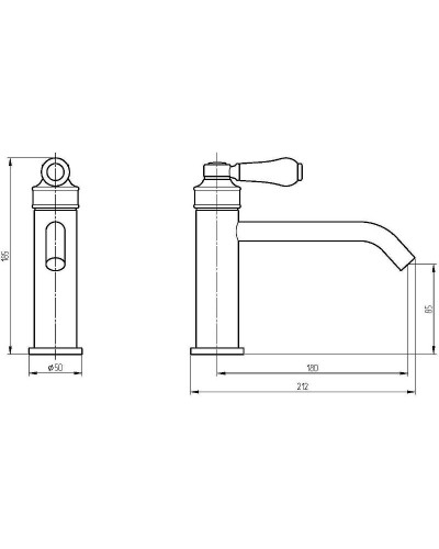 Смеситель для раковины Migliore Ermitage Mini 28578 Золото