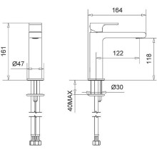 Смеситель для раковины Migliore Tenesi 25415 Хром