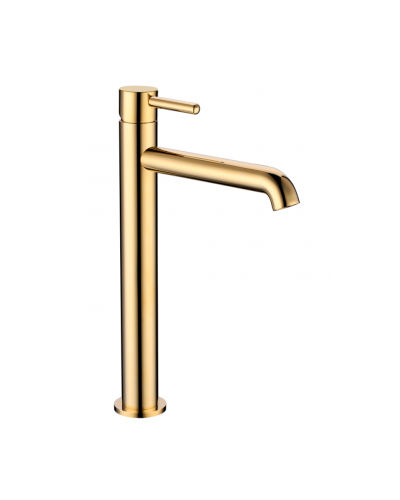 Смеситель для раковины высокий RIMERO RM1004GO (Золото)