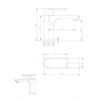 Смеситель для раковины RIMERO RM1060BL (Черный матовый)