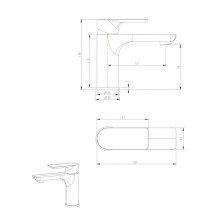 Смеситель для раковины RIMERO RM1060WC (Белый/Хром)