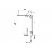 Смеситель для раковины Paffoni Rock RO081CR Хром