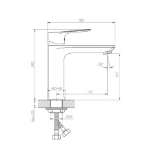 Смеситель для раковины Rossinka RS27-13 Хром