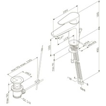 Смеситель для раковины с донным клапаном Am.Pm Inspire F5082100