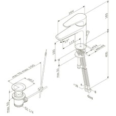 Смеситель для раковины с донным клапаном Am.Pm Inspire F5082100