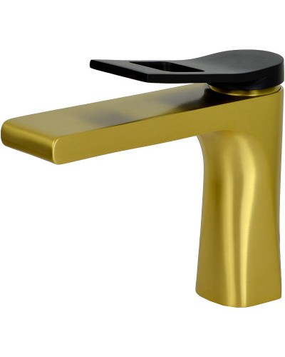 Смеситель для раковины Bronze de Luxe Element EL02GB Матовое золото Черный