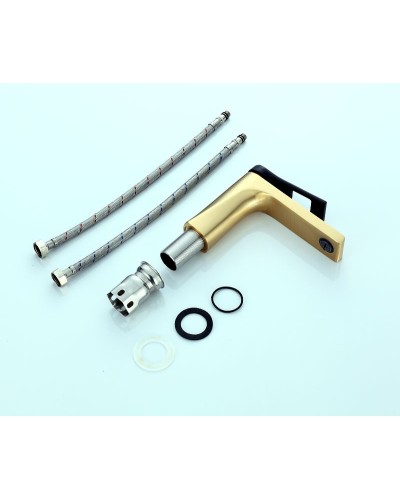 Смеситель для раковины Bronze de Luxe Element EL02GB Матовое золото Черный