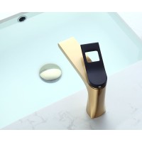 Смеситель для раковины Bronze de Luxe Element EL02GB Матовое золото Черный