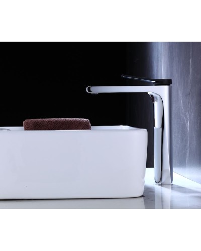 Смеситель для раковины Bronze de Luxe Element EL21CB Хром Черный