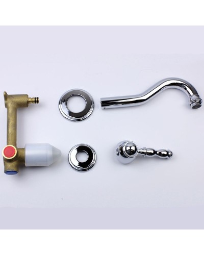 Смеситель для раковины Bronze de Luxe Tiffany 1920CR Хром