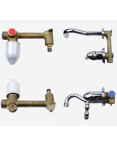 Смеситель для раковины Bronze de Luxe Tiffany 1920CR Хром