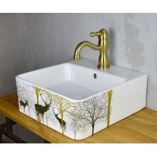 Смеситель для раковины Bronze de Luxe Tiffany 1901BR Бронза