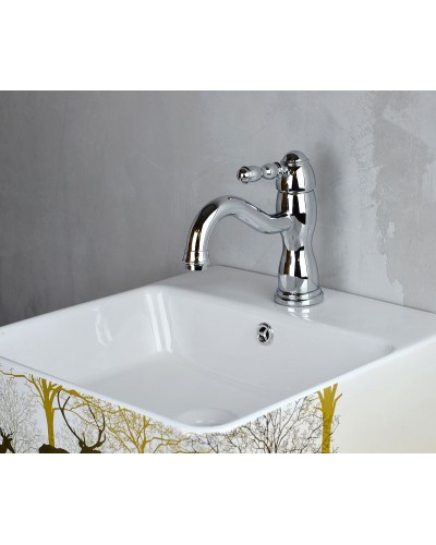 Смеситель для раковины Bronze de Luxe Tiffany 1901CR Хром