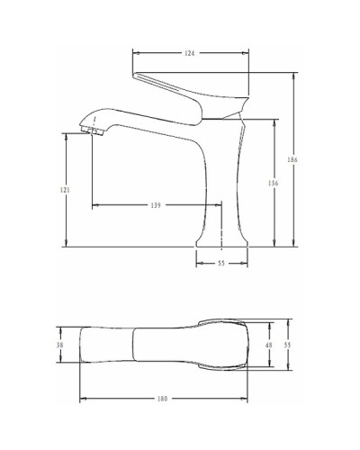 Смеситель для раковины Comforty FC066A-CCT 00-00004520 Хром