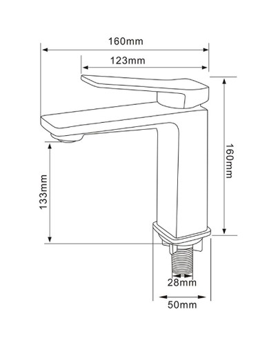 Смеситель для раковины Comforty FC071A-CMT 00-00004524 Черный