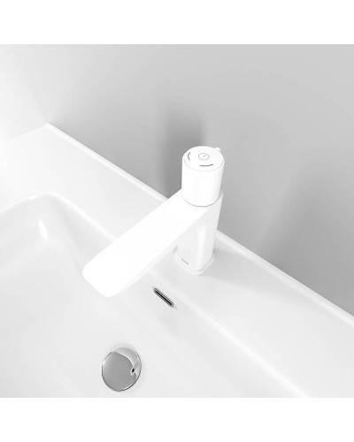 Смеситель для раковины Iddis Slide SLIWTBTi01 Белый матовый