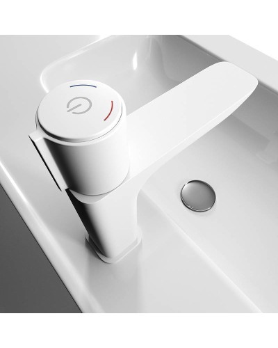 Смеситель для раковины Iddis Slide SLIWTBTi01 Белый матовый