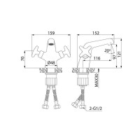 Смеситель для раковины Iddis Acros ACRSB00i01 Хром