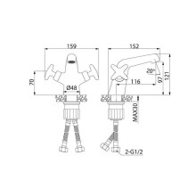 Смеситель для раковины Iddis Acros ACRSB00i01 Хром