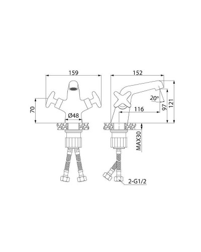 Смеситель для раковины Iddis Acros ACRSB00i01 Хром